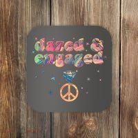 Retro Dazed And Engaged New Bride Wife Coaster thumb 0