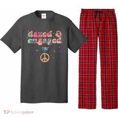 Retro Dazed And Engaged New Bride Wife Pajama Set