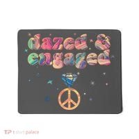 Retro Dazed And Engaged New Bride Wife Mousepad thumb 0
