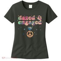Retro Dazed And Engaged New Bride Wife Women's T-Shirt thumb 0
