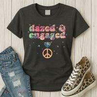 Retro Dazed And Engaged New Bride Wife Women's T-Shirt thumb 3