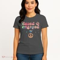 Retro Dazed And Engaged New Bride Wife Women's T-Shirt thumb 4
