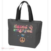 Retro Dazed And Engaged New Bride Wife Tote Bag thumb 3