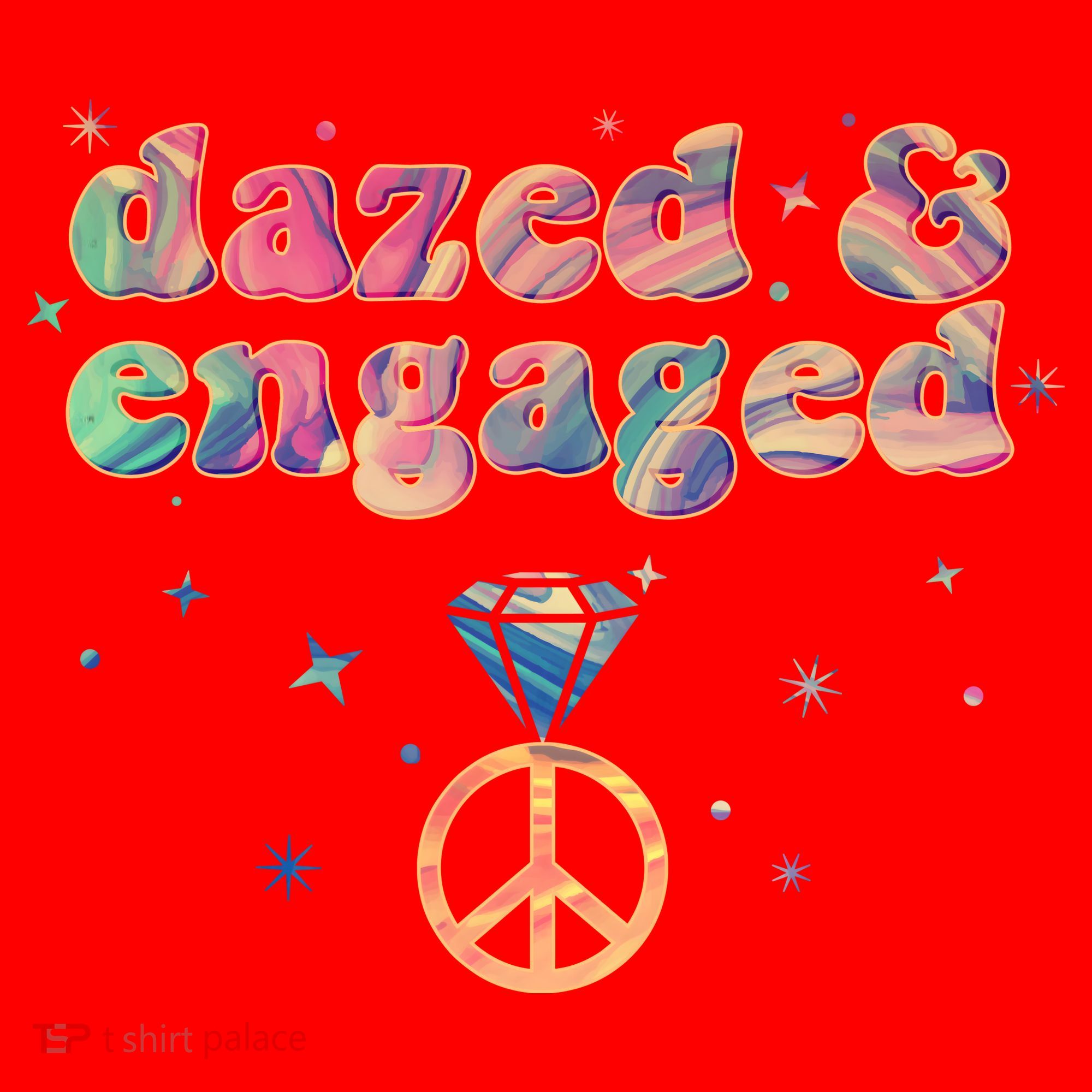 Retro Dazed And Engaged New Bride Wife Santa Hat