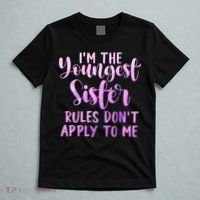 Rules Don't Apply To Me Youngest Sister 3 Sisters Matching T-Shirt thumb 5