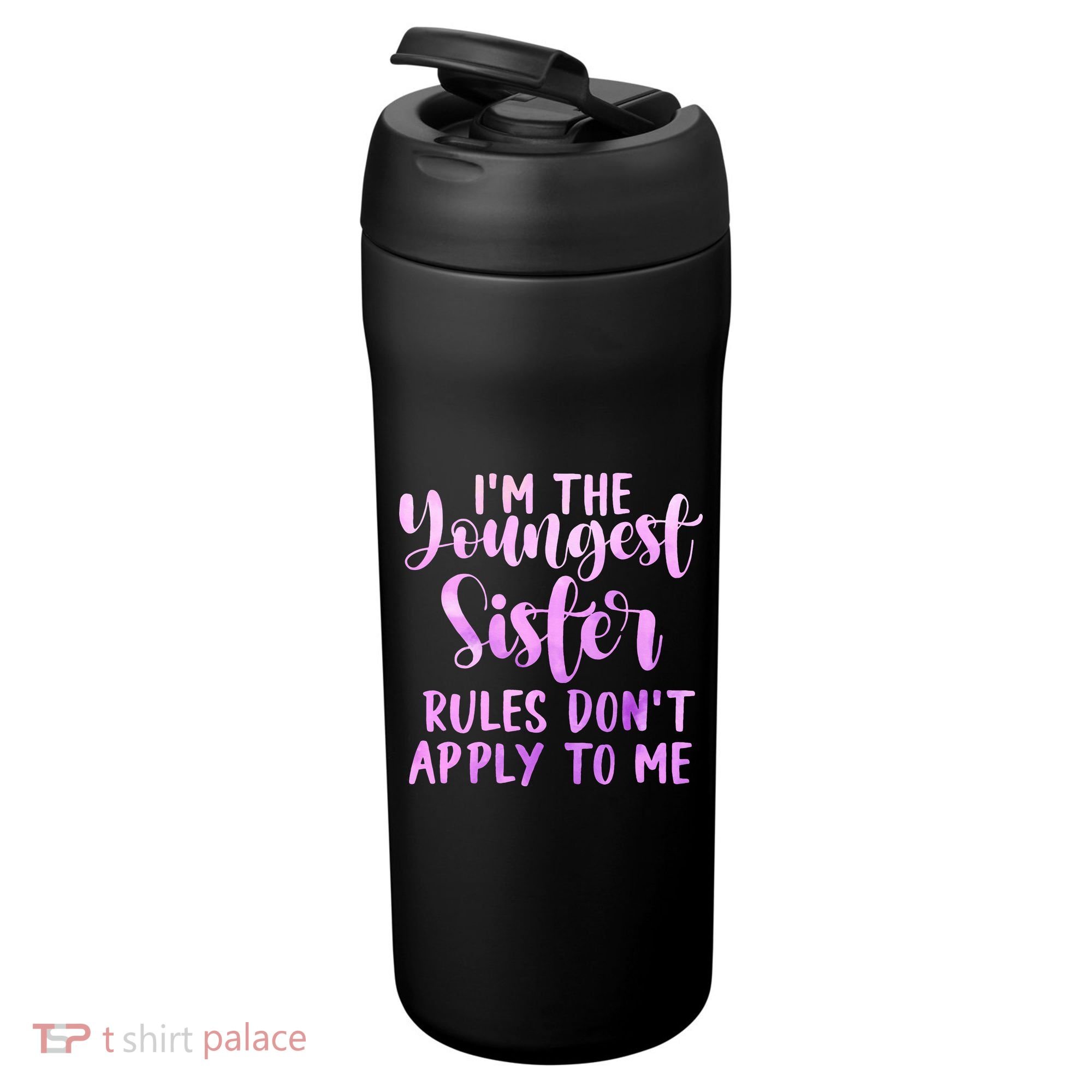 Rules Don't Apply To Me Youngest Sister 3 Sisters Matching 24oz Duet Stainless Steel Tumbler
