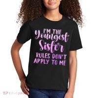 Rules Don't Apply To Me Youngest Sister 3 Sisters Matching Kids T-Shirt thumb 2