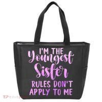 Rules Don't Apply To Me Youngest Sister 3 Sisters Matching Tote Bag thumb 0