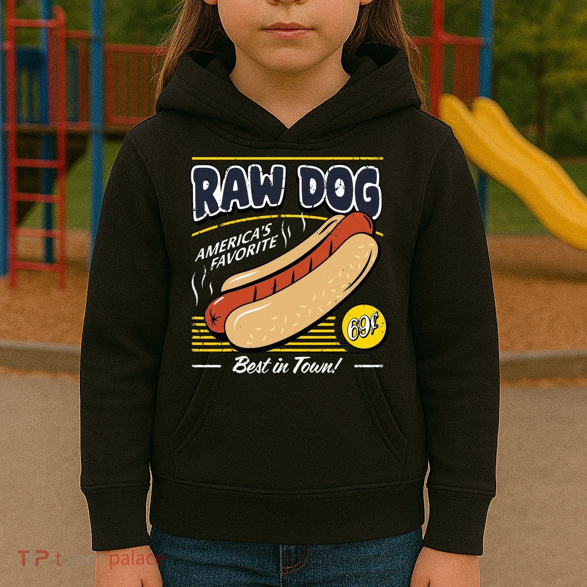 Raw Dog AmericaS Favourite Kids Hoodie