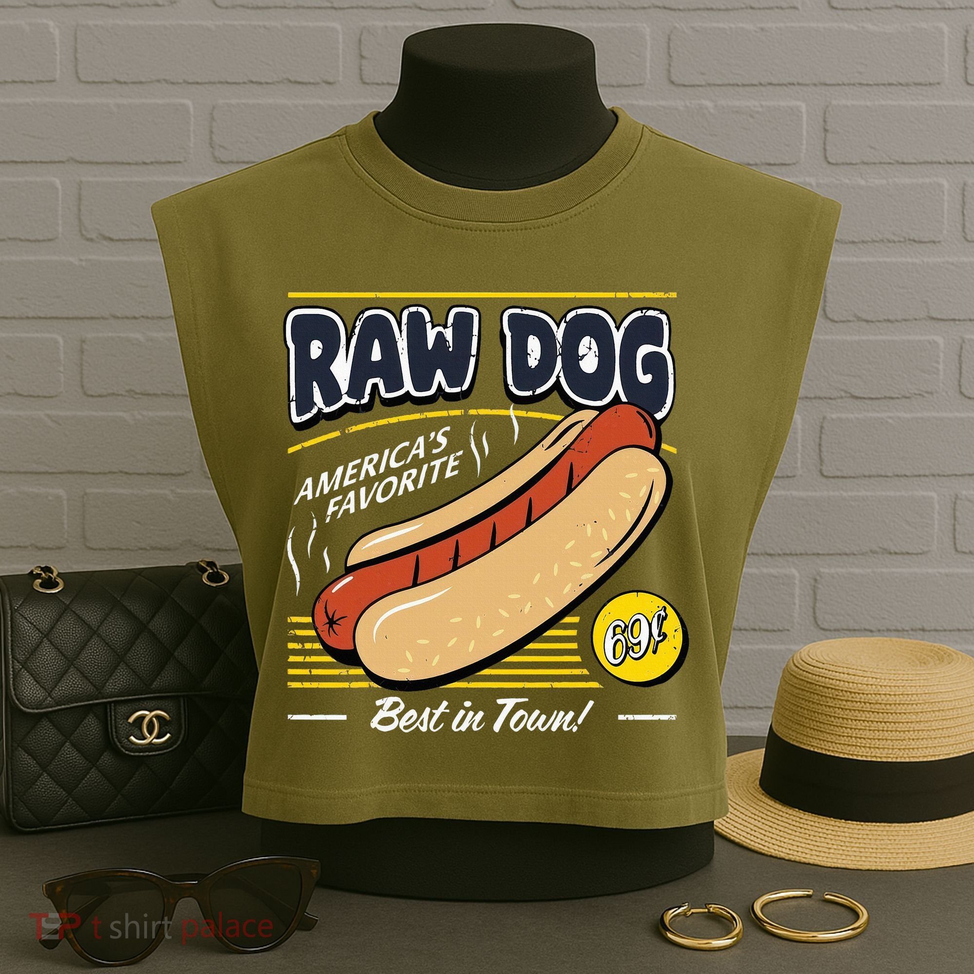 Raw Dog AmericaS Favourite Garment-Dyed Women's Muscle Tee