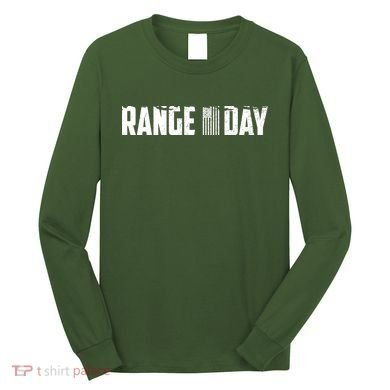 Range Day American Flag Long Sleeve Shirt