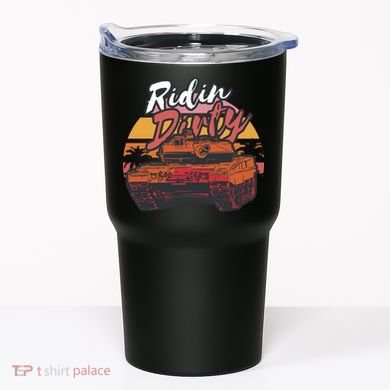 Ridin Dirty Army Tumbler