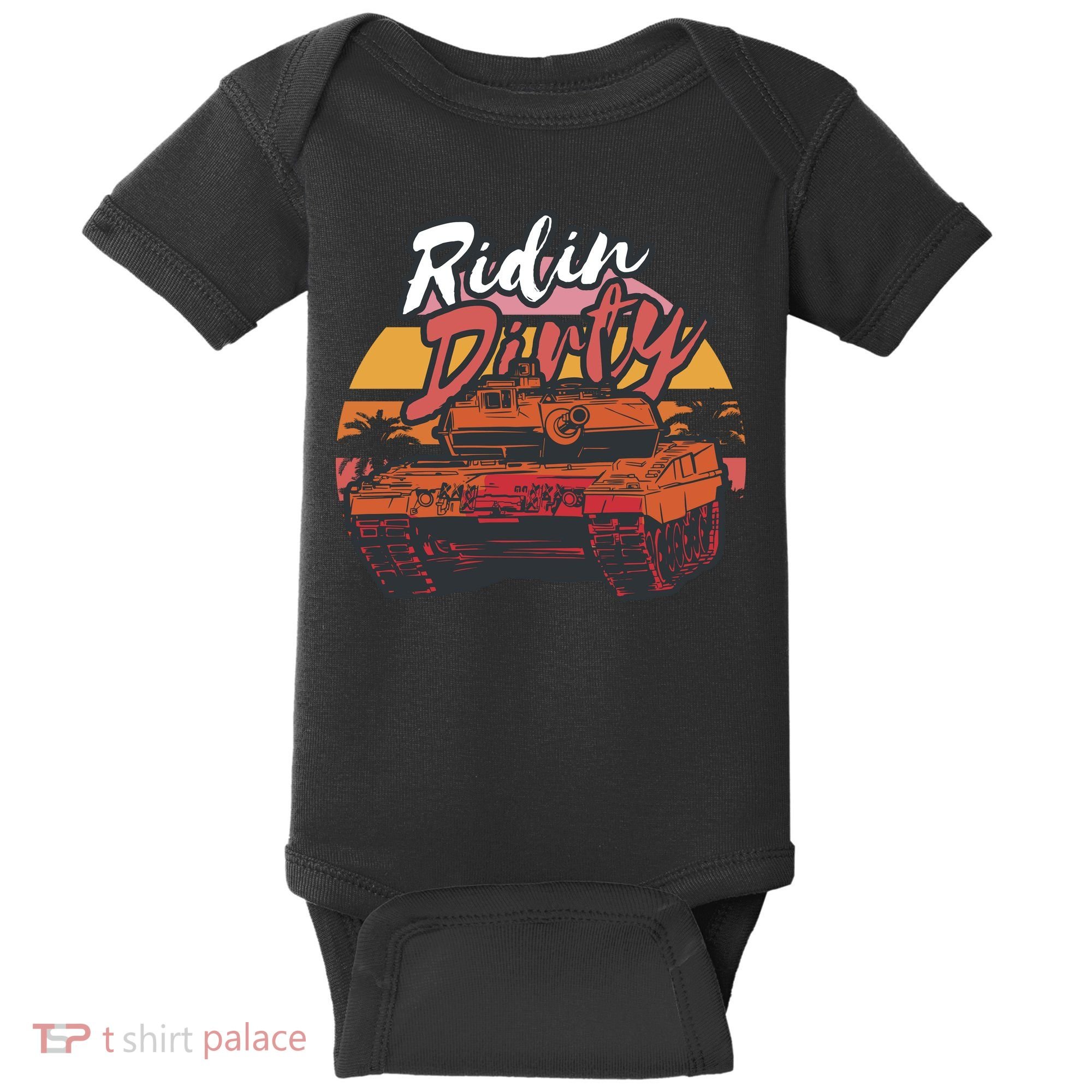 Ridin Dirty Army Baby Bodysuit
