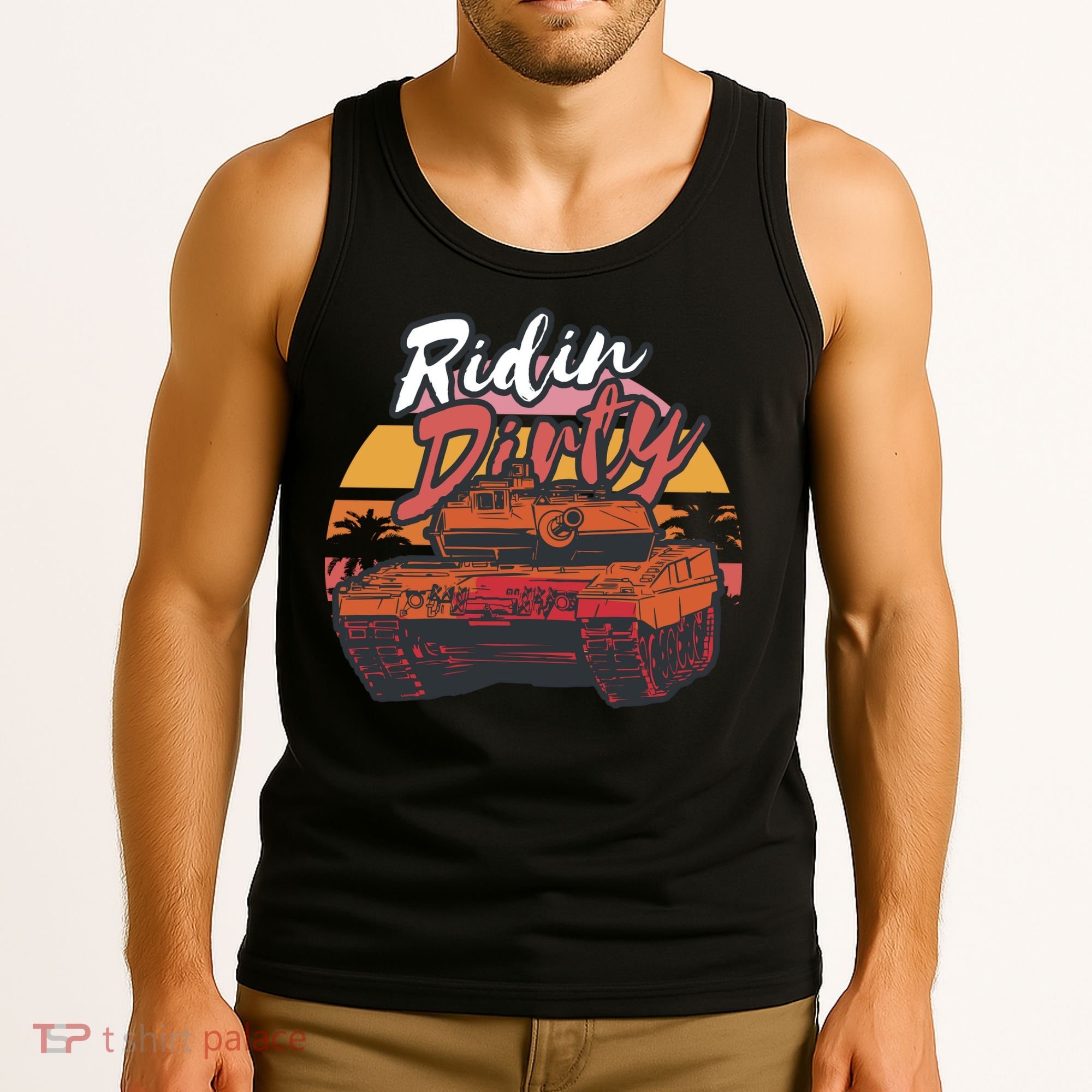 Ridin Dirty Army Tank Top