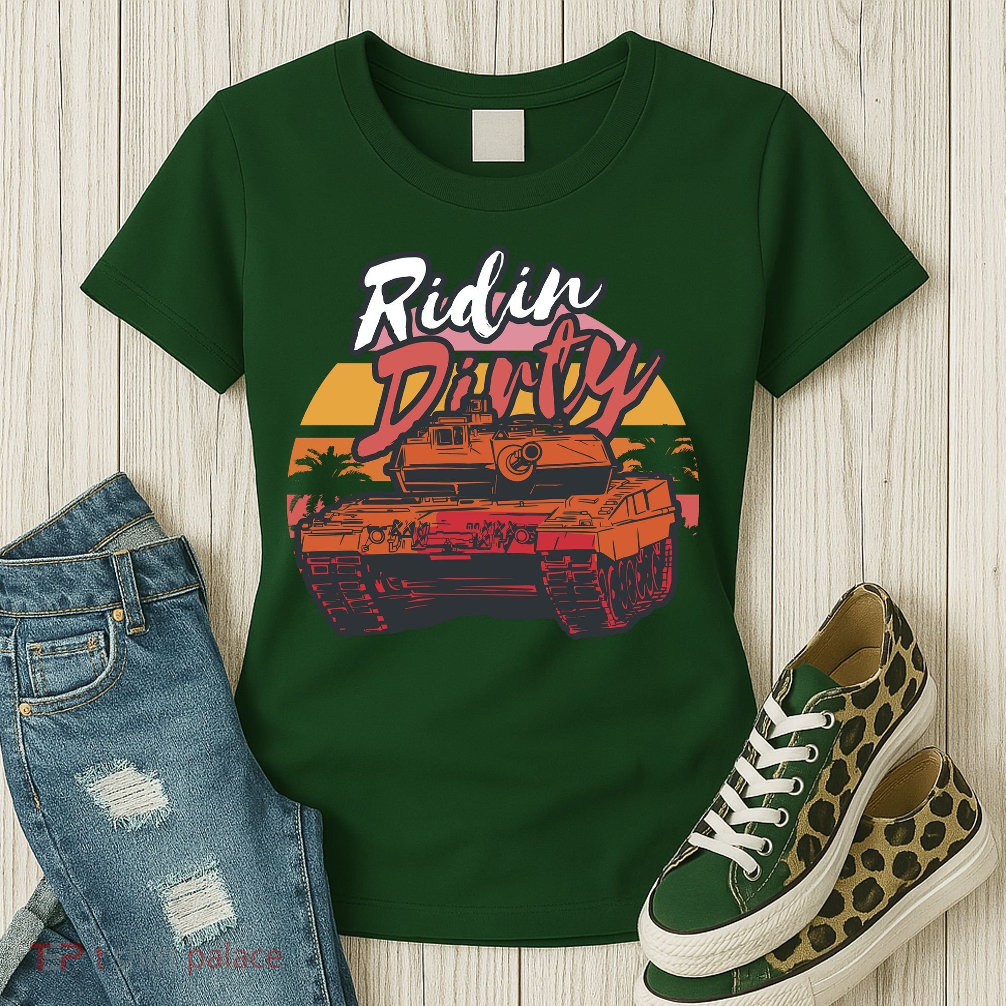 Ridin Dirty Army Women's T-Shirt