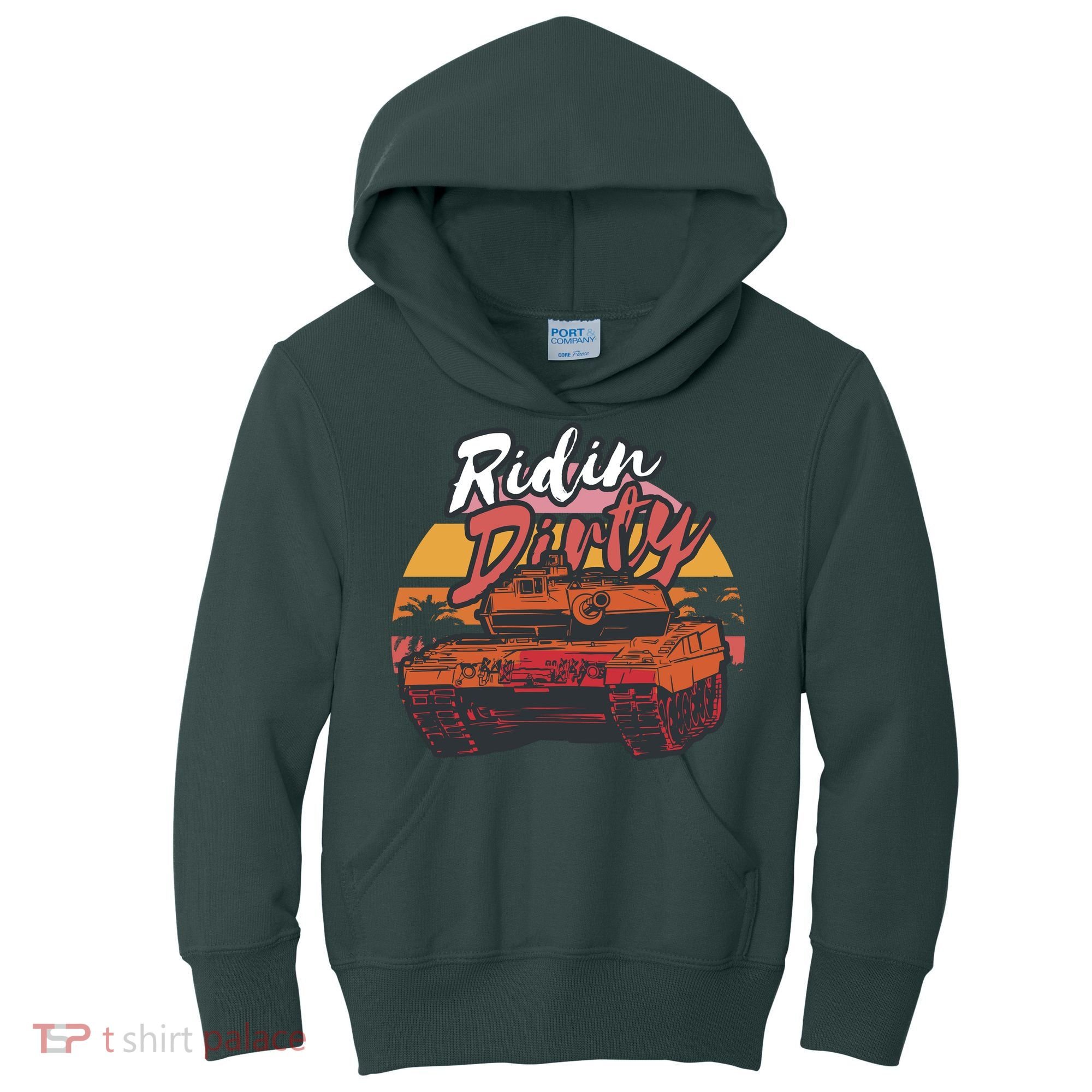 Ridin Dirty Army Kids Hoodie