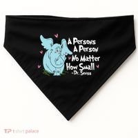 Reading Day A Persons A Person No Matter How Small Funny Teacher USA-Made Doggie Bandana thumb 0