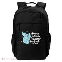 Reading Day A Persons A Person No Matter How Small Funny Teacher Backpack thumb 0