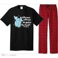 Reading Day A Persons A Person No Matter How Small Funny Teacher Pajama Set thumb 0