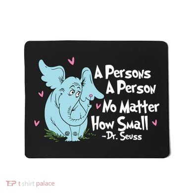 Reading Day A Persons A Person No Matter How Small Funny Teacher Mousepad