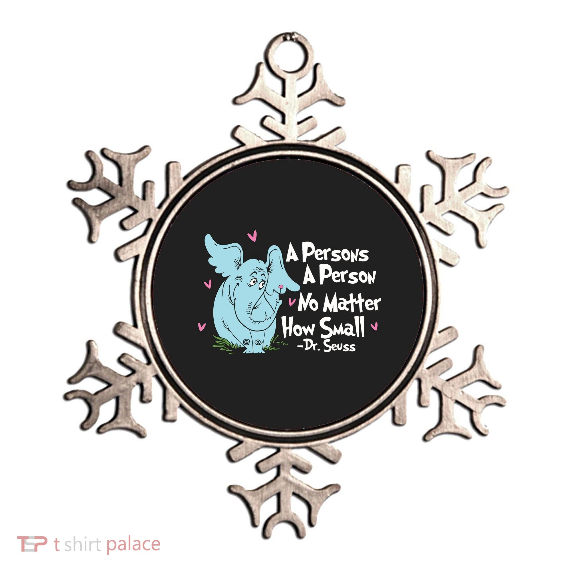 Reading Day A Persons A Person No Matter How Small Funny Teacher Ornament