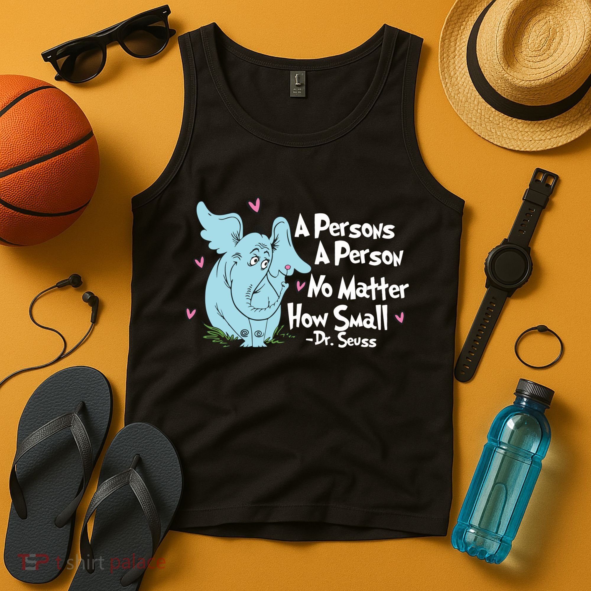 Reading Day A Persons A Person No Matter How Small Funny Teacher Tank Top