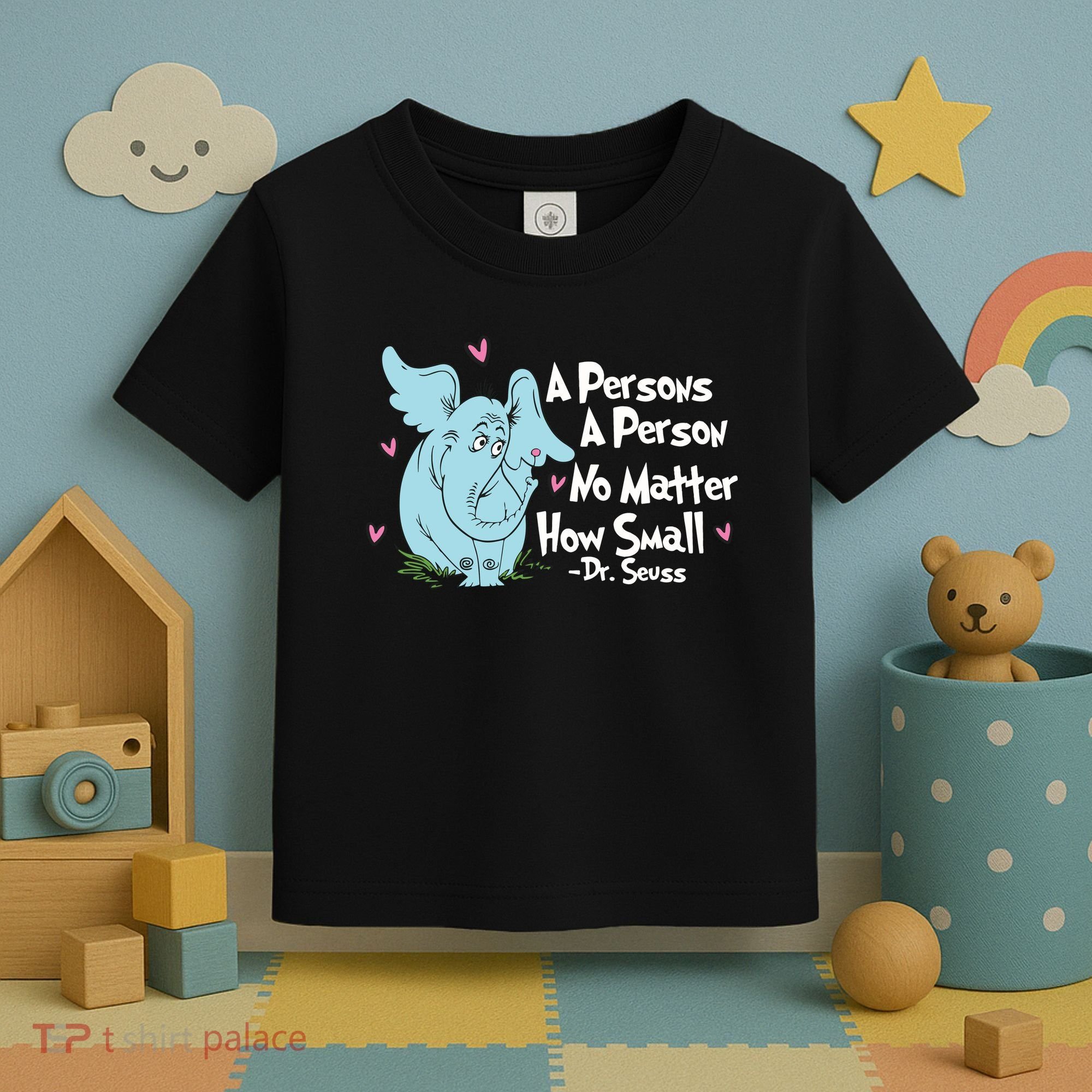 Reading Day A Persons A Person No Matter How Small Funny Teacher Toddler T-Shirt