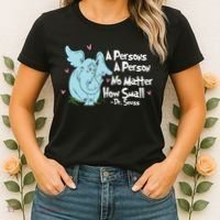 Reading Day A Persons A Person No Matter How Small Funny Teacher Women's T-Shirt thumb 2