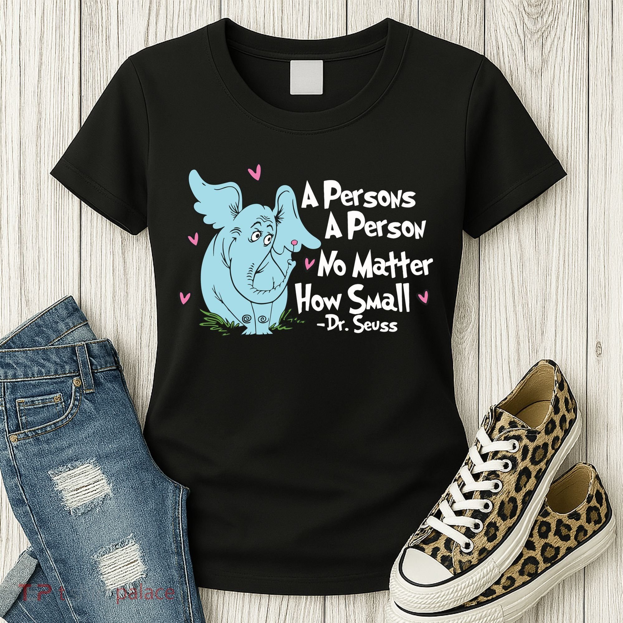 Reading Day A Persons A Person No Matter How Small Funny Teacher Women's T-Shirt