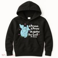 Reading Day A Persons A Person No Matter How Small Funny Teacher Kids Hoodie thumb 0
