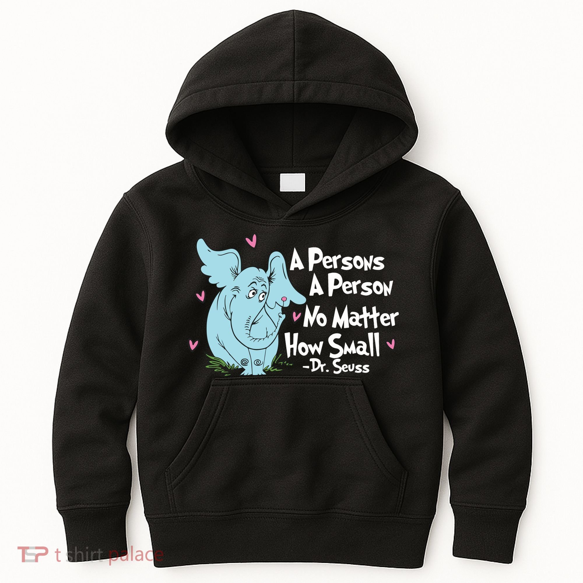 Reading Day A Persons A Person No Matter How Small Funny Teacher Kids Hoodie