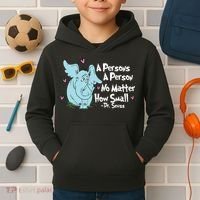 Reading Day A Persons A Person No Matter How Small Funny Teacher Kids Hoodie thumb 2