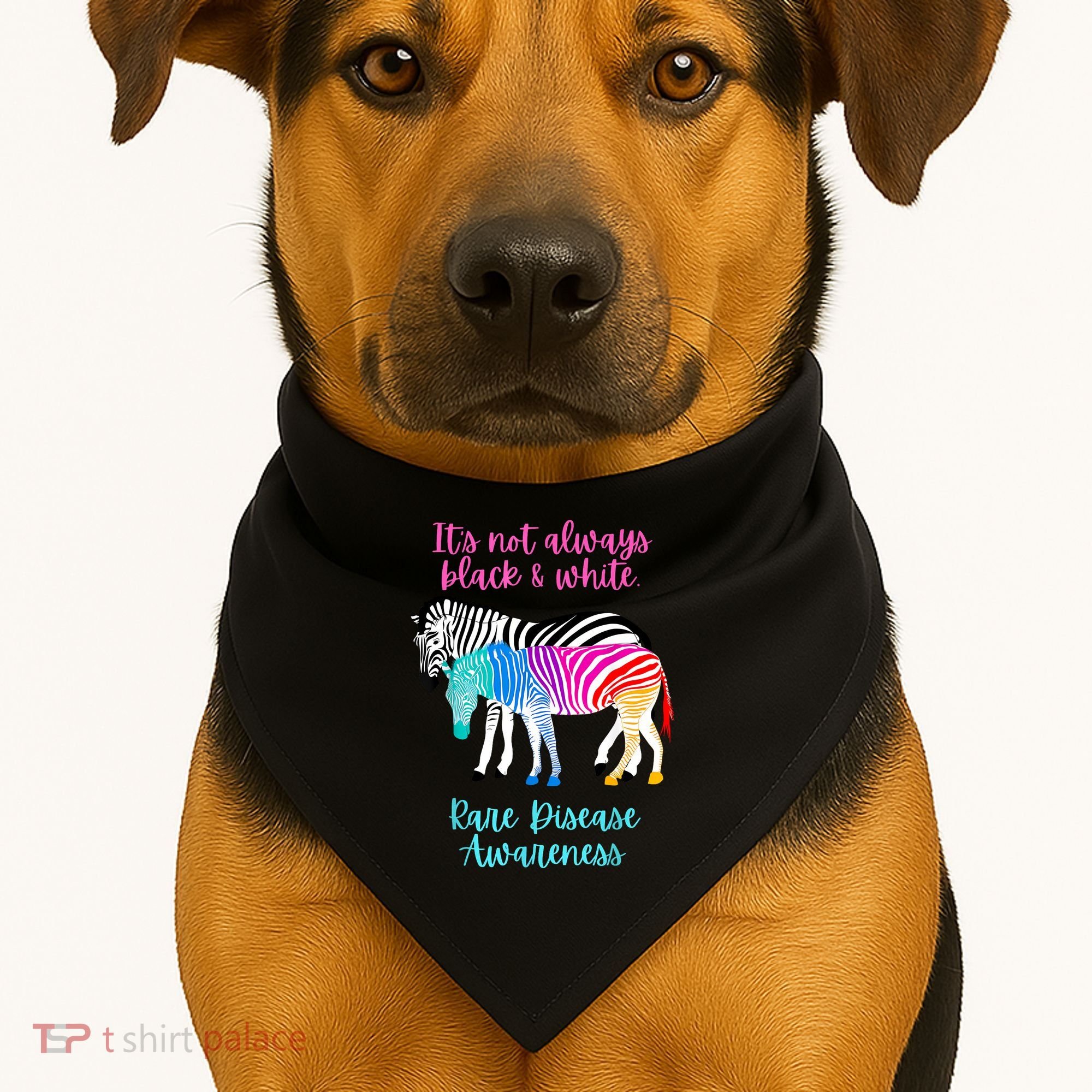 Rare Disease Awareness Proud Rare Disease Day 2025 USA-Made Doggie Bandana