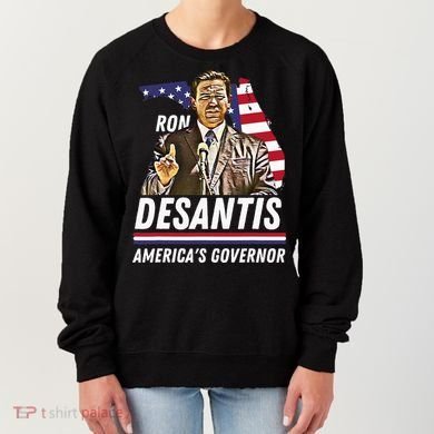 Ron Desantis AmericaS Governor Florida Us Flag Women's Sweatshirt
