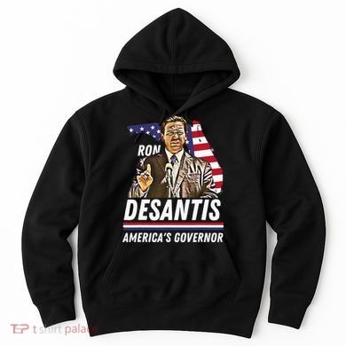 Ron Desantis AmericaS Governor Florida Us Flag Hoodie