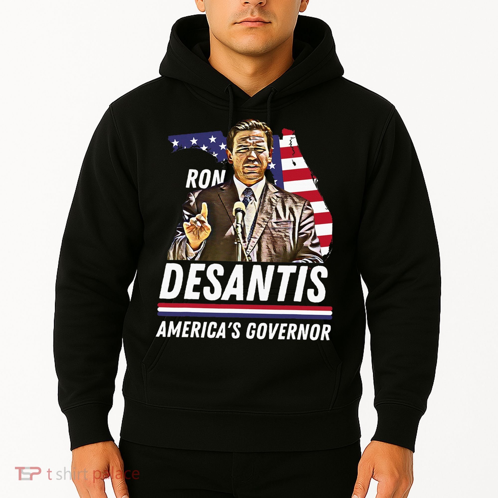 Ron Desantis AmericaS Governor Florida Us Flag Hoodie