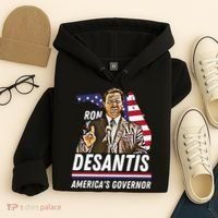 Ron Desantis AmericaS Governor Florida Us Flag Hoodie thumb 4