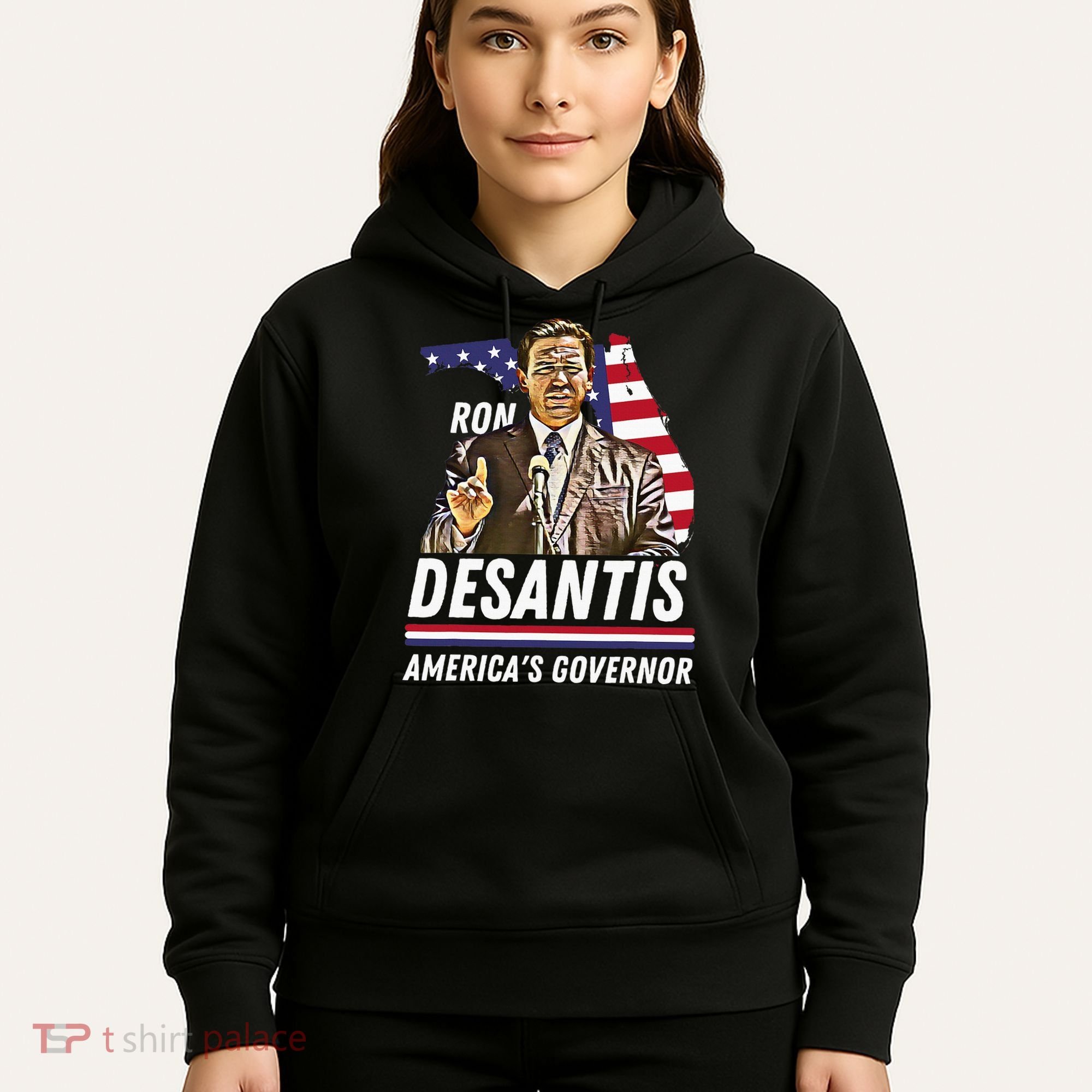 Ron Desantis AmericaS Governor Florida Us Flag Hoodie