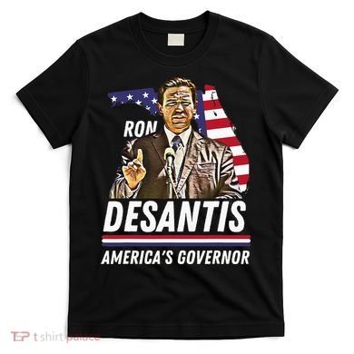 Ron Desantis AmericaS Governor Florida Us Flag T-Shirt