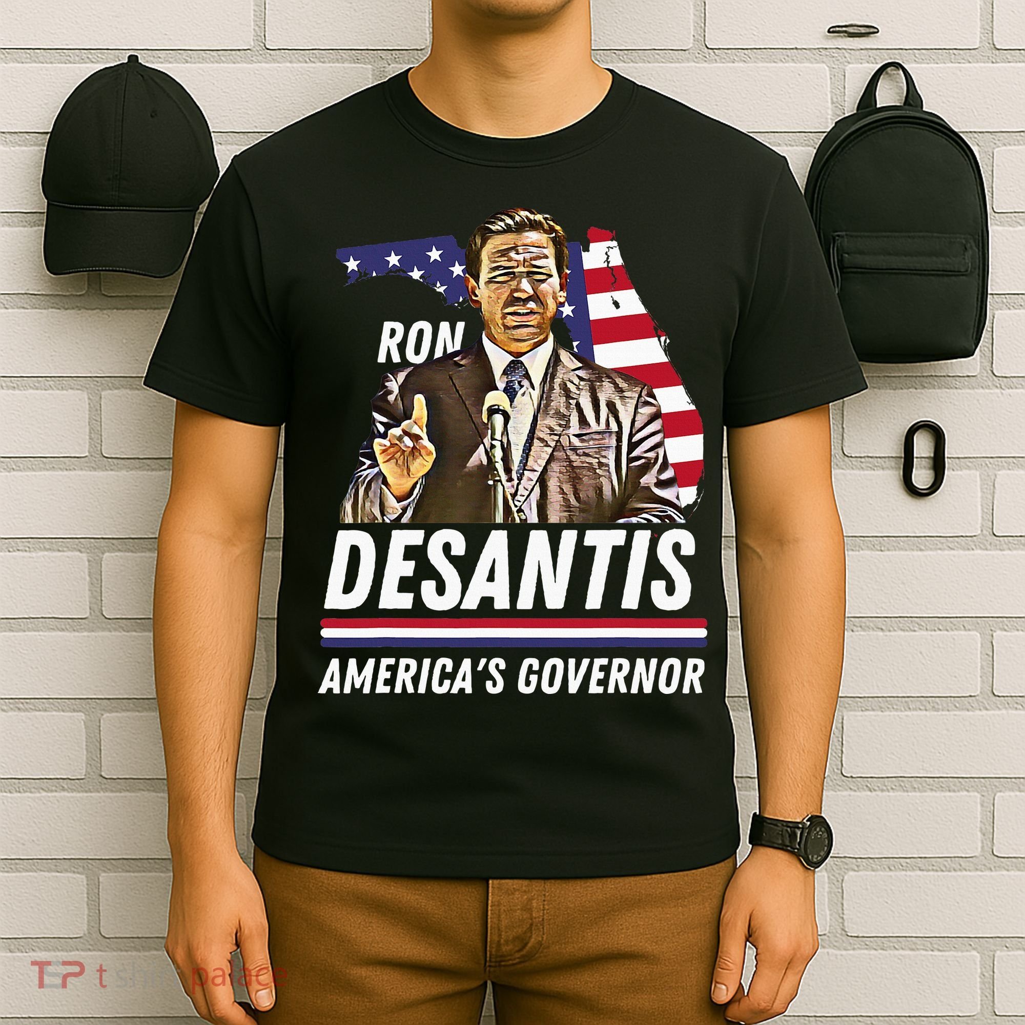 Ron Desantis AmericaS Governor Florida Us Flag T-Shirt