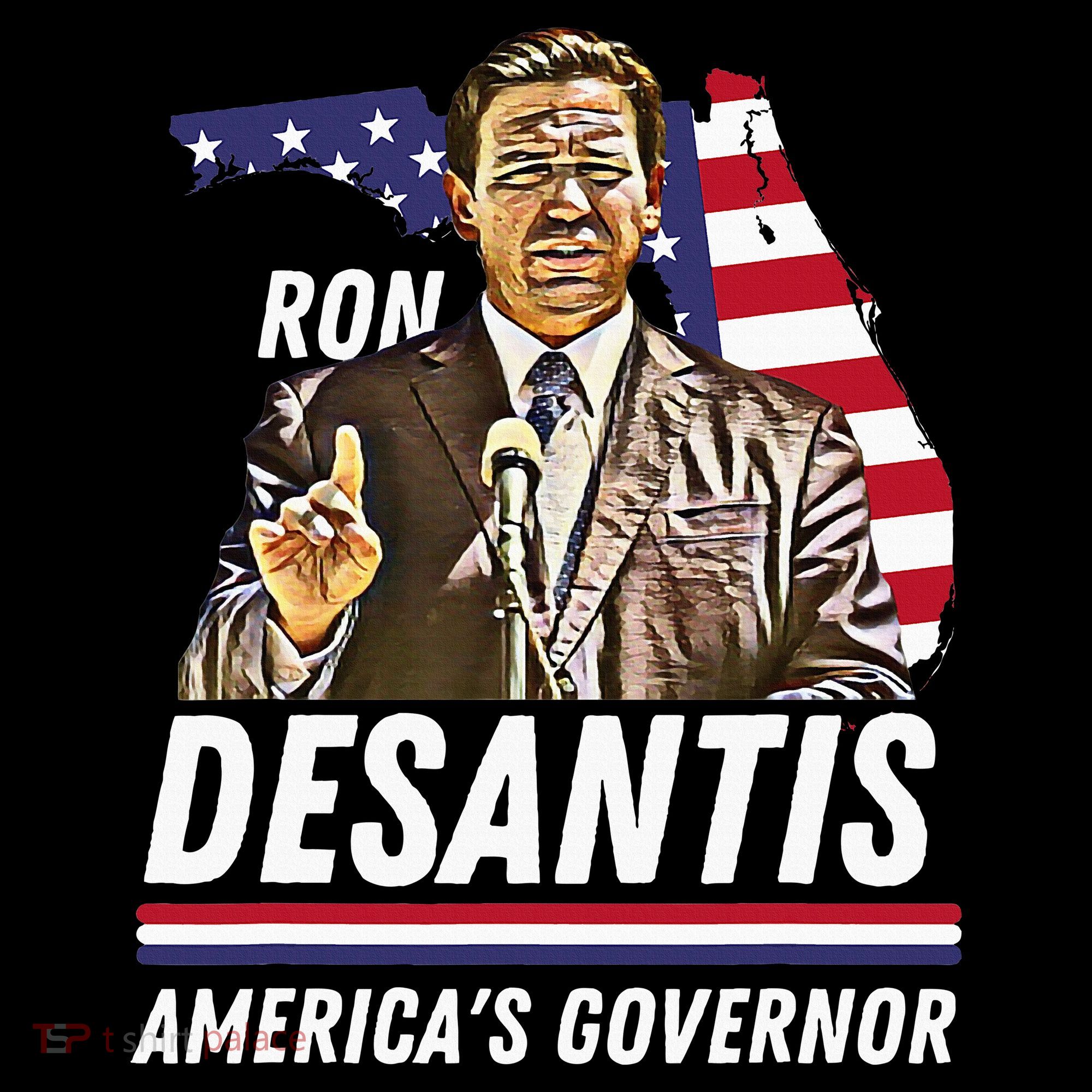 Ron Desantis AmericaS Governor Florida Us Flag Women's Hoodie