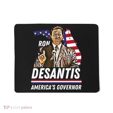 Ron Desantis AmericaS Governor Florida Us Flag Mousepad