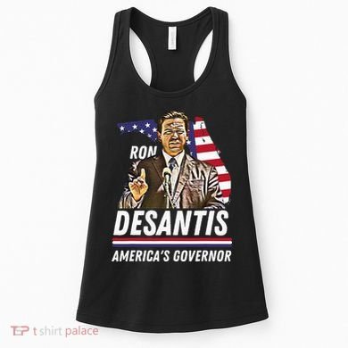 Ron Desantis AmericaS Governor Florida Us Flag Women's Tank Top