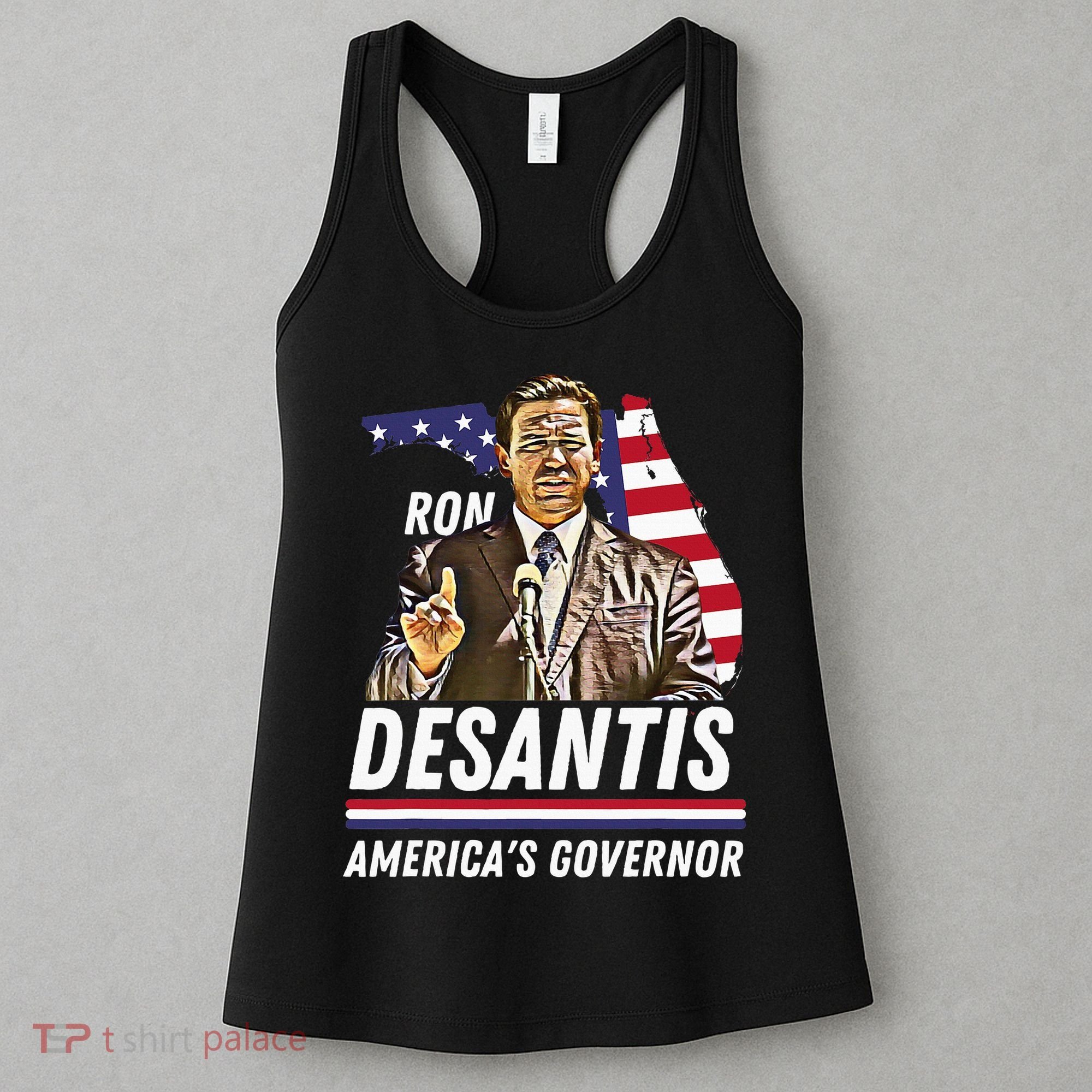 Ron Desantis AmericaS Governor Florida Us Flag Women's Tank Top
