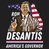 Ron Desantis AmericaS Governor Florida Us Flag Hat thumb 2