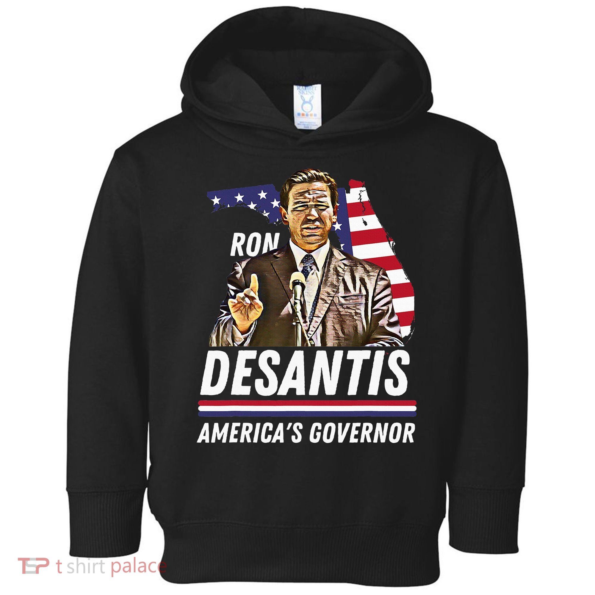 Ron Desantis AmericaS Governor Florida Us Flag Toddler Hoodie