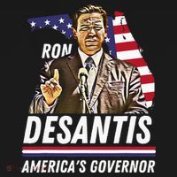 Ron Desantis AmericaS Governor Florida Us Flag Toddler Hoodie thumb 2