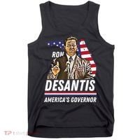 Ron Desantis AmericaS Governor Florida Us Flag Tank Top thumb 0
