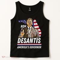 Ron Desantis AmericaS Governor Florida Us Flag Tank Top thumb 2