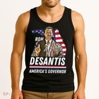 Ron Desantis AmericaS Governor Florida Us Flag Tank Top thumb 3